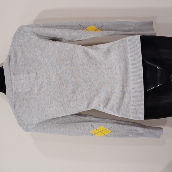 Esprit Lightweight Cotton Argyle V-Neck Sweater NEW- Sz. XS - Picture 12 of 14